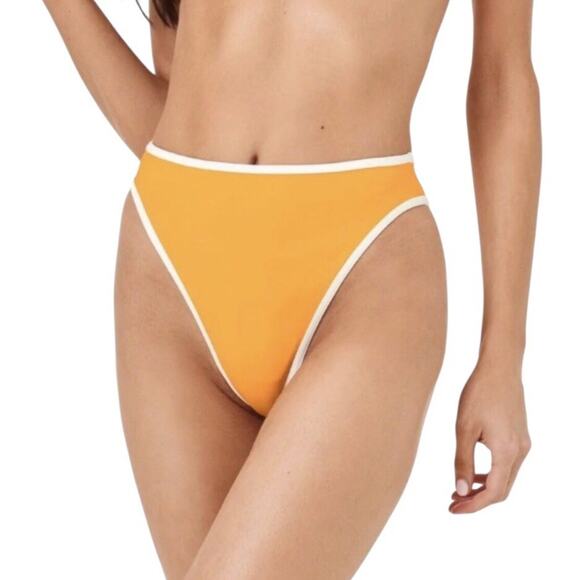 LSpace Bitsy Cut Nora Bikini Bottom Mango Cream Women's Size Small NWT - Picture 11 of 12